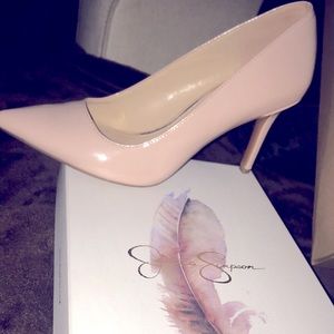 Jessica Simpson pink stilettos